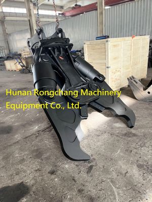 Black Metal Shear Excavator Hydraulic Shear Attachment For Excavator