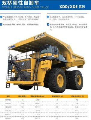 Double Bridge Rigid Dump Truck Construction Equipment Electric Dump Truck